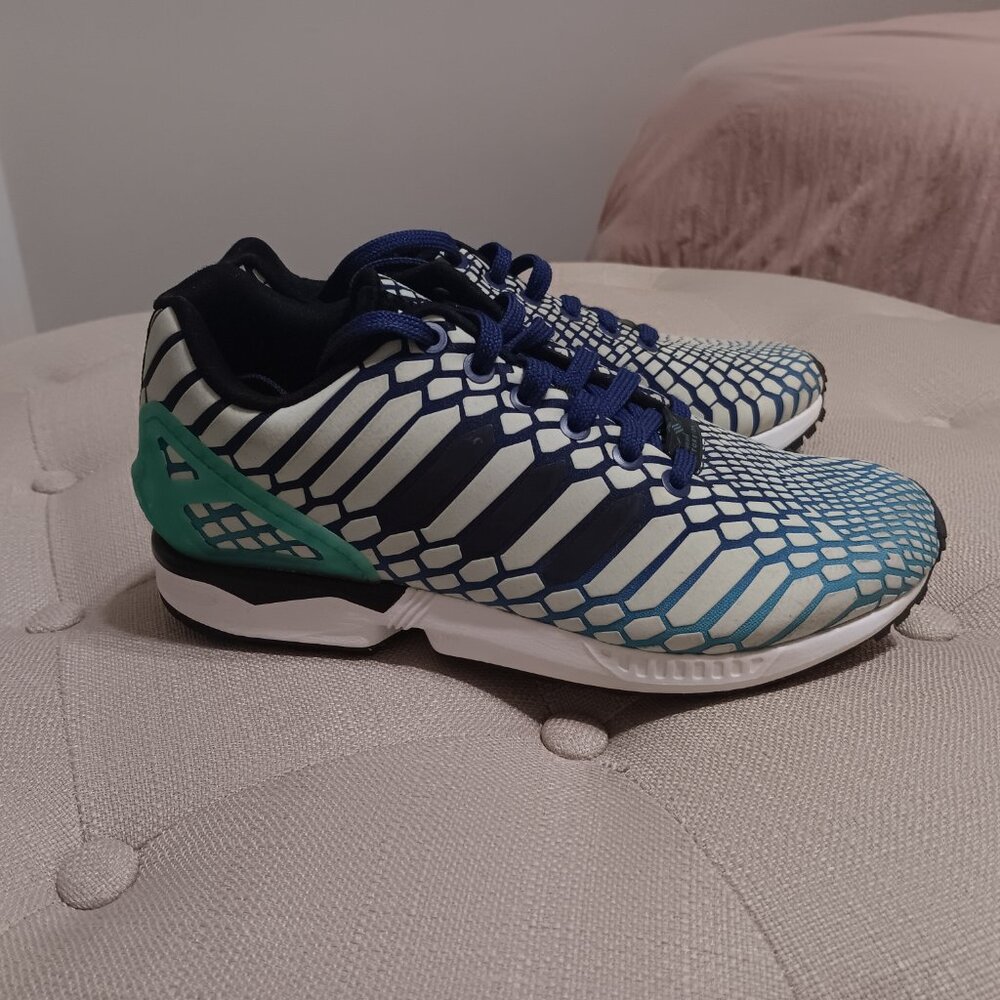 Adidas Originals Zx flux xeno glow in the dark 3M reflective sneakers - Picture 5 of 6